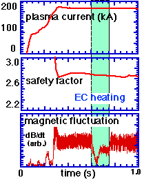 plasma current, safety factor, magnetic fluctuation