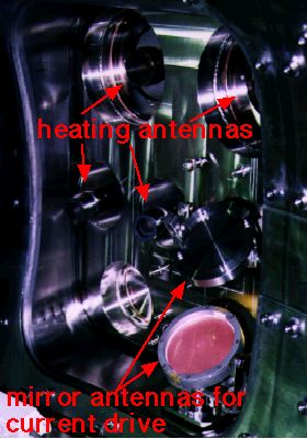 EC wave antennas in the JFT-2M vacuum