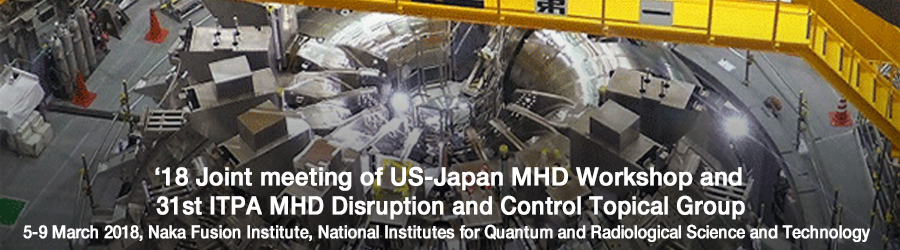 Joint meeting of US-Japan workshop and ITPA MHD Disruption and Control Topical Group, title image