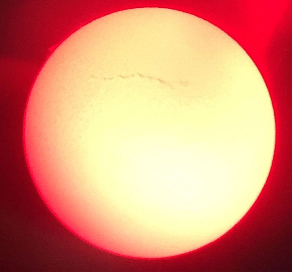 29日の太陽の様子の画像