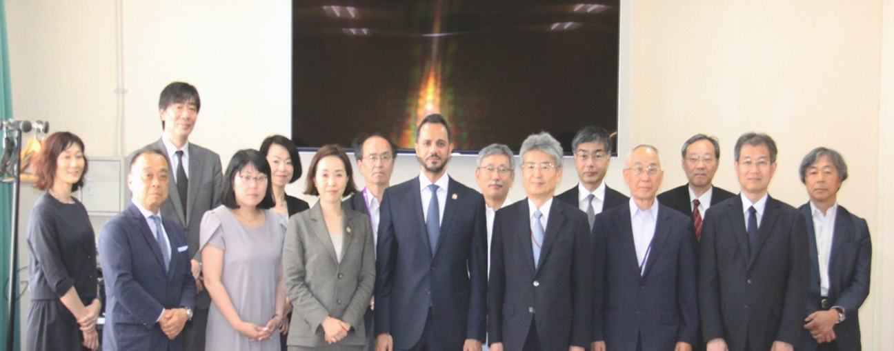 在日アラブ首長国連邦大使館よりアルアメリ大使が量研を来訪