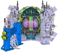 超伝導トカマク型実験装置JT-60SA完成図の画像