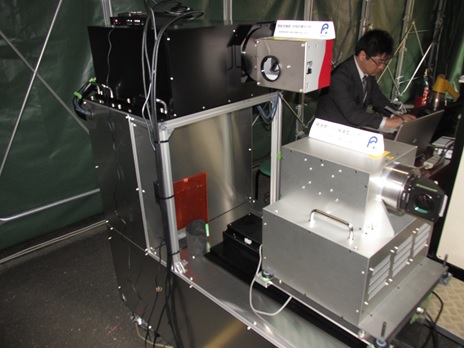 高空間分解表面3次元計測システム試作機の写真