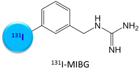 ヨウ素131MIBGの化学構造図