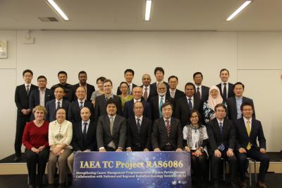 Front row center: hosts, others: participants