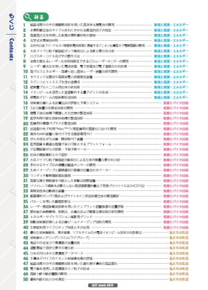 QST技術シーズ集目次画像