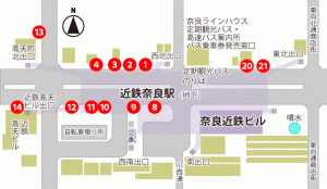 近鉄奈良駅バス停の画像