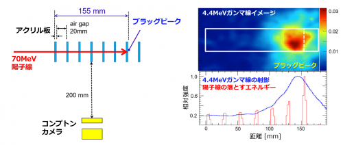 3.結果：4.4MeVガンマ線の高精度イメージングの画像