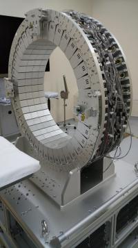 A prototype PET scanner being remodeled to detect the lifetime of positrons