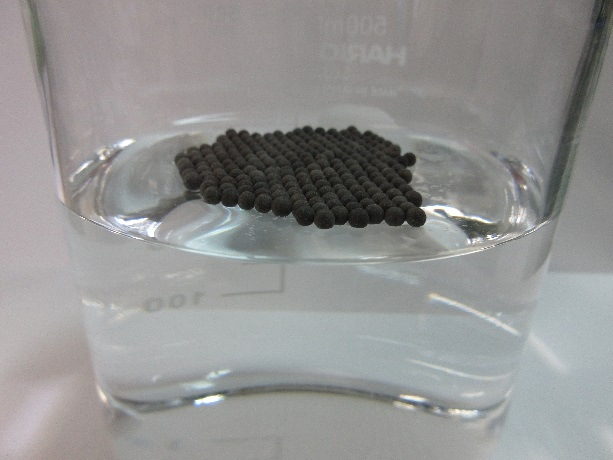 Hydrophobic precious metal catalyst floating on water