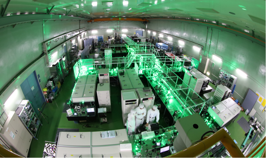 Fig. 1. View of the J-KAREN (Japan-Kansai Advanced Relativistic Engineering) laser.