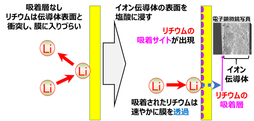 Li含有容液(濃度700ppm)からのLi回収試験にて平均回収速度が約200倍向上