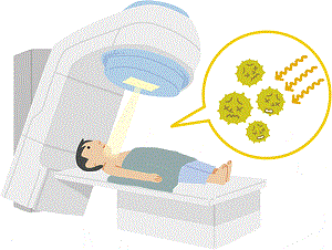 どう役立つ：放射線治療イラスト