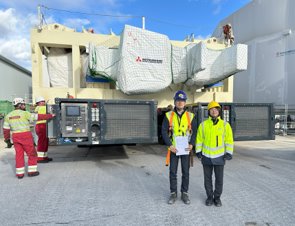 QSTからITER機構に引き渡されるTFコイル最終号機2