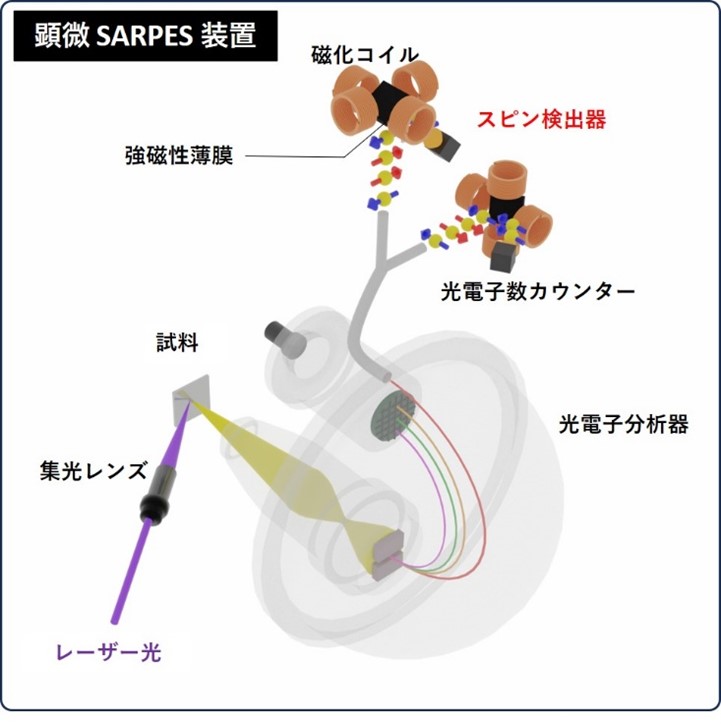 顕微SARPES装置の概略図