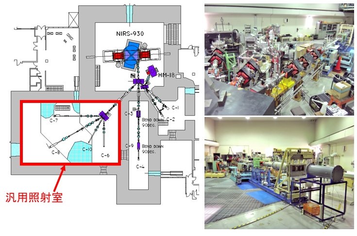 サイクロトロン棟内の写真