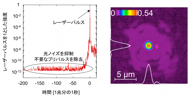 時間品質（左）と空間品質（右）の画像