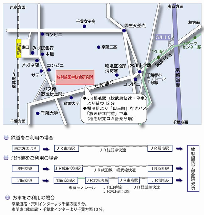 放医研・一般公開案内の画像