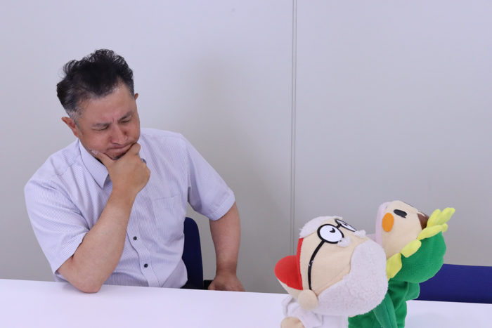 詳細に話してくれている様子