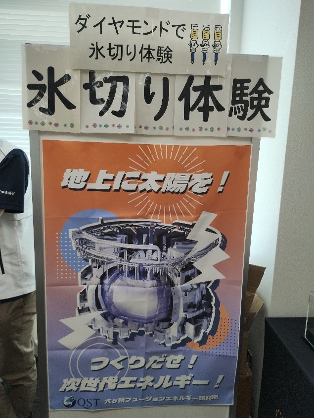 フュージョンエネルギーコーナーの看板