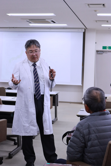 近い距離でお話させていただきました 真摯に向き合うなか博士