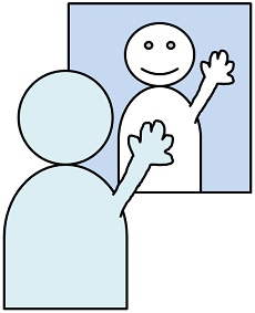反射（まねをする）の画像
