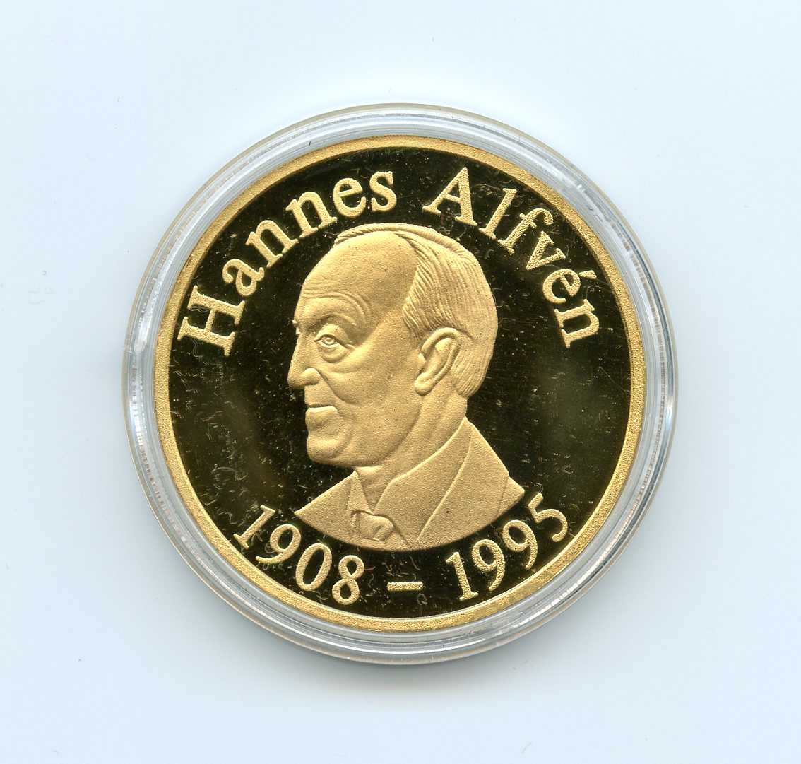 ハンス・アルヴェーン賞のメダルの写真