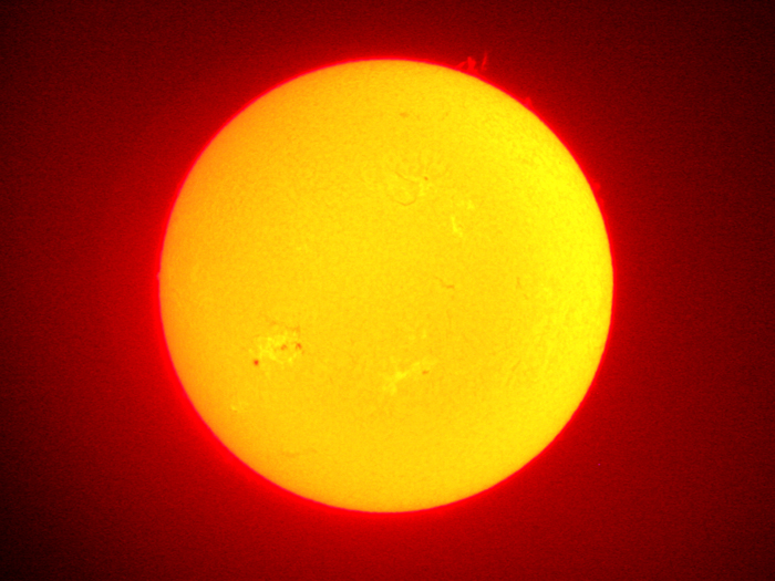太陽の様子のが亜像