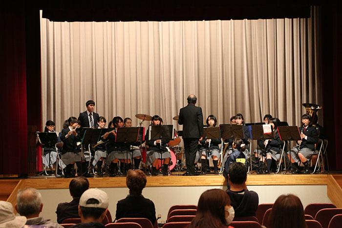 県立那珂高等学校吹奏楽部の皆さん