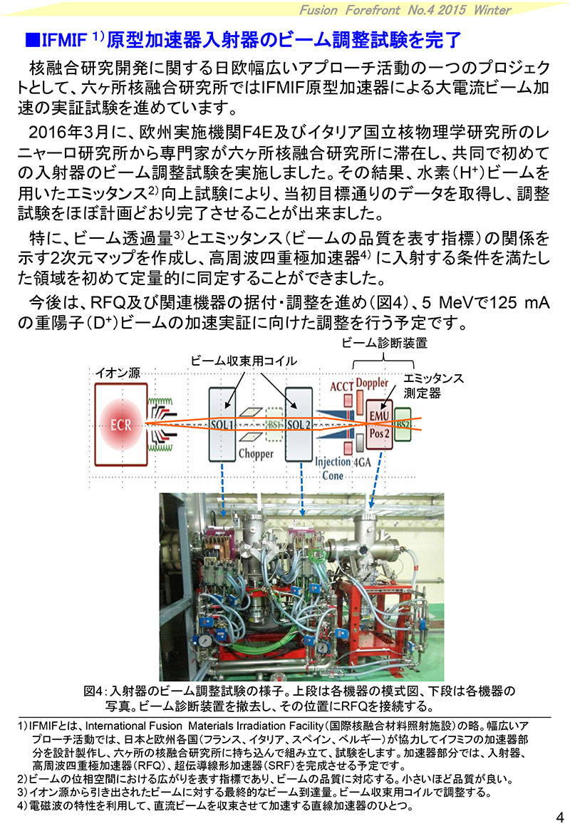 核融合最前線2015年冬号4頁