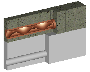 Schematic drawing of a monoblock divertor image