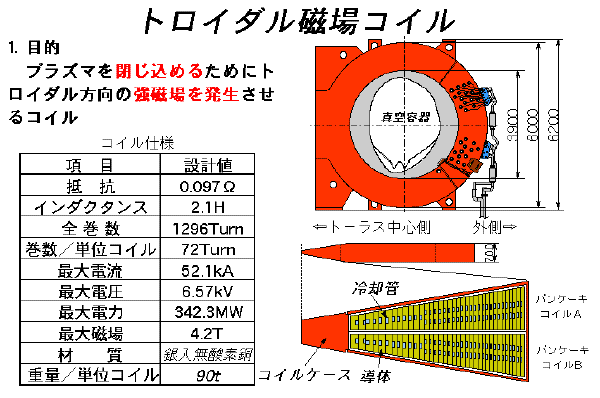 トロイダル磁場コイルの説明図